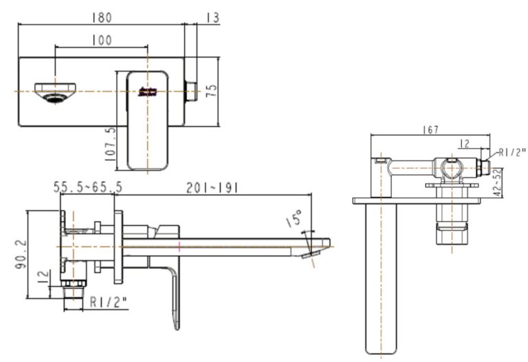 ban ve ky thuat voi chau lavabo american standard wf 1304 dong acacia evolution gan tuong nong lanh