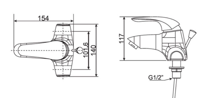 ban ve ky thuat voi chau lavabo american standard wf 1502 saga 3 lo nong lanh
