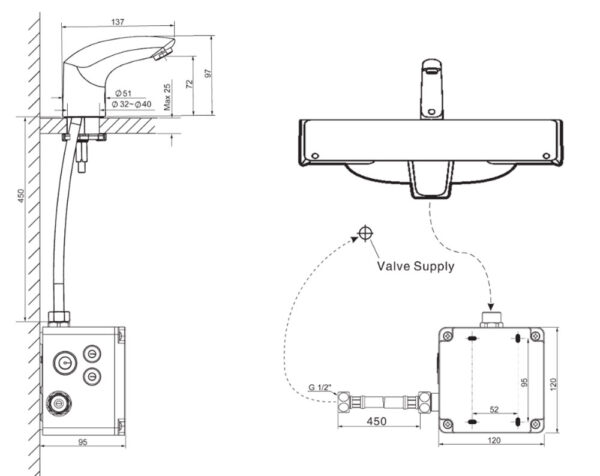 ban ve ky thuat voi chau lavabo american standard wf 8601 dong entry cam ung lanh