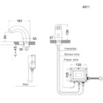 ban ve ky thuat voi chau lavabo caesar a911 cam ung nuoc lanh