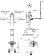 ban ve ky thuat voi chau lavabo inax lfv 7102s nong lanh 1 lo