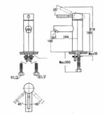 ban ve ky thuat voi chau lavabo inax lfv 8000s nong lanh 1 lo