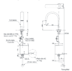 ban ve ky thuat voi chau lavabo toto tle24008a cam ung gan banchau