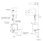 ban ve ky thuat voi chau lavabo toto tle28002a cam ung gan banchau