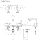 ban ve ky thuat voi chau lavabo toto tlg07201b nong lanh