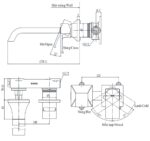 ban ve ky thuat voi chau lavabo toto tlg08308b nong lanh gan tuong