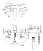 ban ve ky thuat voi chau lavabo toto tlg10201b