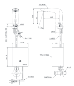 ban ve ky thuat voi chau lavabo toto ttla101 ttle101e2l hap004a cam ung gan banchau