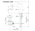 ban ve ky thuat voi chau lavabo toto ttlr301f 1rr nong lanh rei r