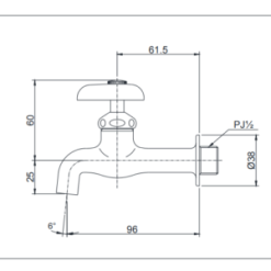ban ve ky thuat voi chau nuoc lanh gan tuong t23b13