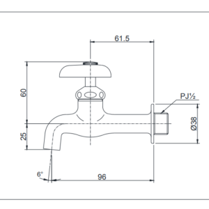 ban ve ky thuat voi chau nuoc lanh gan tuong t23b13