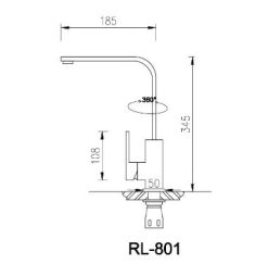 ban ve ky thuat voi chau rua bat roslerer rl 801