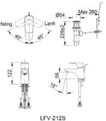 ban ve ky thuat voi inax nong lanh lfv 212s