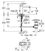ban ve ky thuat voi lavabo 23445000 grohe eurocube size m