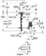 ban ve ky thuat voi lavabo 32819000 grohe bauedge size s