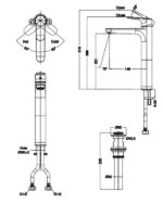 ban ve ky thuat voi lavabo nong lanh co cao inax lfv 1402sh