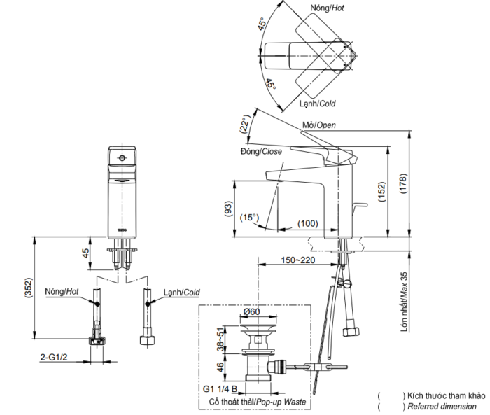 ban ve ky thuat voi lavabo toto tvlm108ru