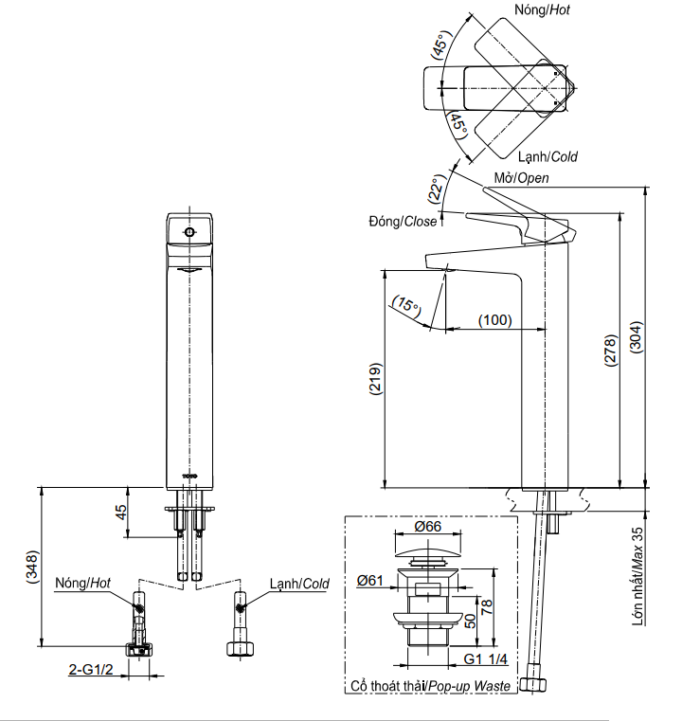 ban ve ky thuat voi lavabo toto tvlm109ru