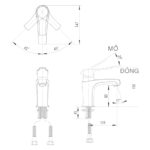 ban ve ky thuat voi nong lanh inax lfv 321s