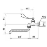 ban ve ky thuat voi nuoc gan tuong toto t30arq13n can dai chau da nang