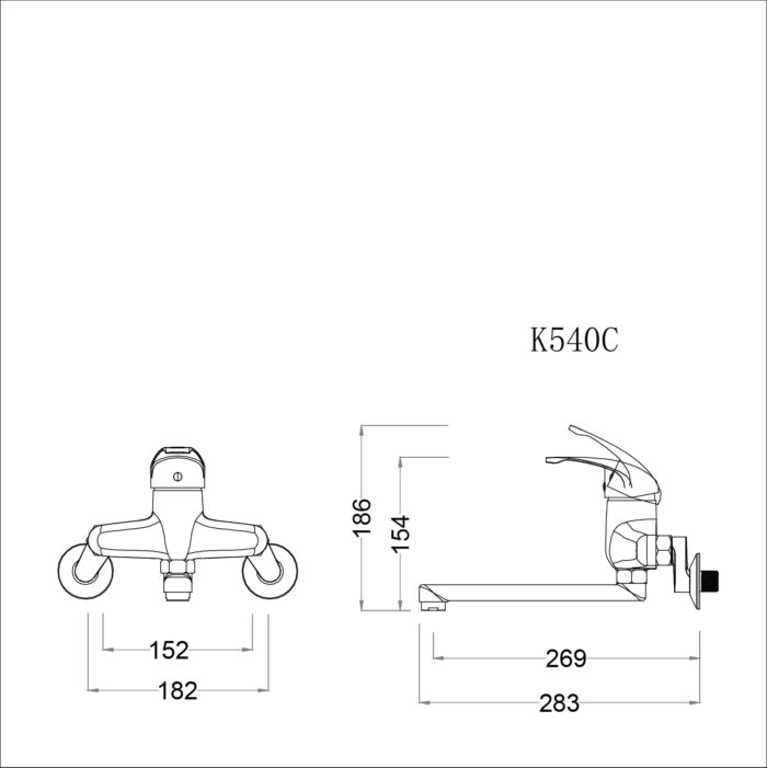 ban ve ky thuat voi rua bat caesar k540c nuoc lanh