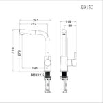 ban ve ky thuat voi rua bat caesar k915c nuoc lanh
