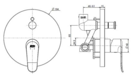 ban ve ky thuat voi sen am tuong american standard wf 0721 dong modern