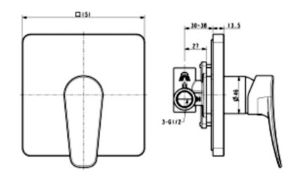 ban ve ky thuat voi sen am tuong american standard wf 0922 milano