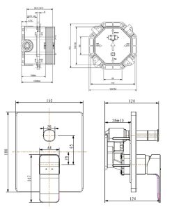 ban ve ky thuat voi sen am tuong american standard wf 1321 dong acacia evolution