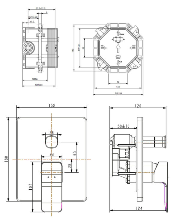 ban ve ky thuat voi sen am tuong american standard wf 1321 dong acacia evolution
