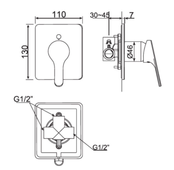 ban ve ky thuat voi sen am tuong american standard wf 1422 dong concept round