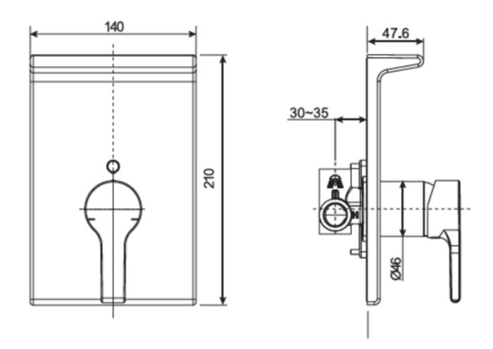ban ve ky thuat voi sen am tuong american standard wf 3921 dong active