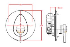 ban ve ky thuat voi sen am tuong american standard wf 6822 ids