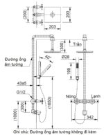 ban ve ky thuat voi sen am tuong inax bfv 81sehc nong lanh