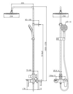 ban ve ky thuat voi sen cay american standard wf 1772 dong signature