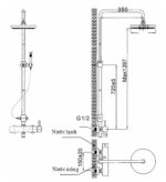 ban ve ky thuat voi sen cay inax bfv 70s nong lanh