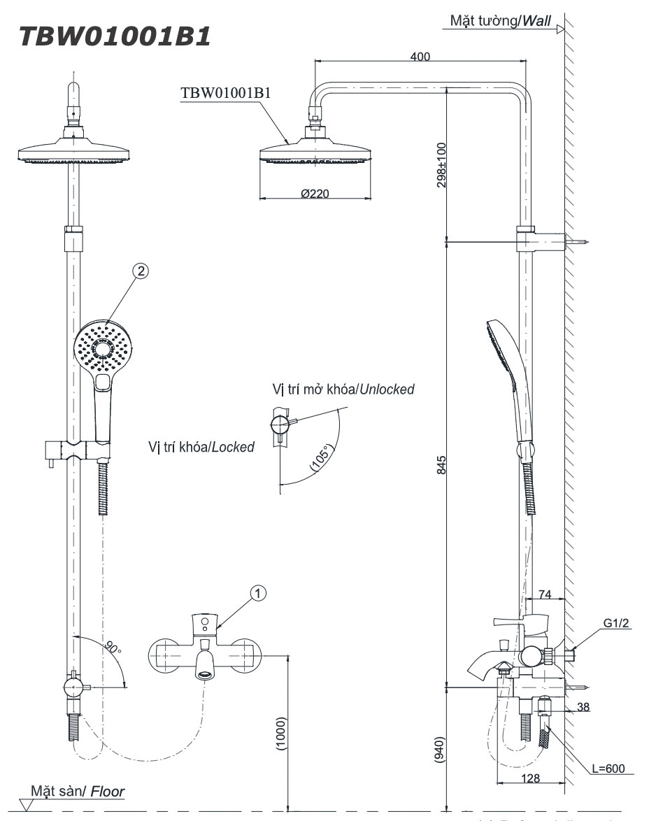 Bản-vẽ-kỹ-thuật-Vòi-sen-cây-TOTO-TBW01001B1-TBW01001B1-TBW01001BA