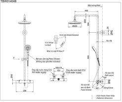 ban ve ky thuat voi sen cay toto tbw01404b tbw01404ba nhiet do