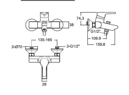 ban ve ky thuat voi sen tam american standard active wf 3913