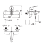 ban ve ky thuat voi sen tam american standard wf 0311 cygnet
