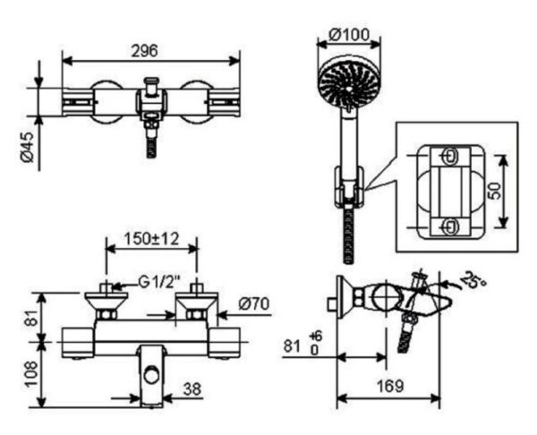 ban ve ky thuat voi sen tam american standard wf 4946 dong active nhiet do