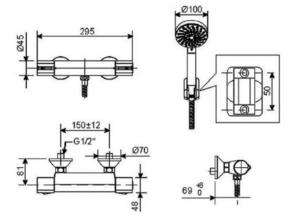 ban ve ky thuat voi sen tam american standard wf 4947 dong active nhiet do