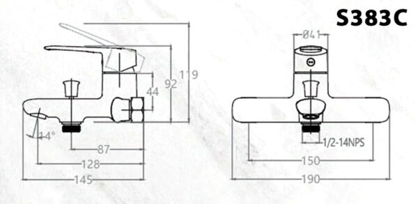 ban ve ky thuat voi sen tam caesar s383c nong lanh