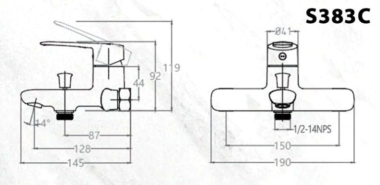 ban ve ky thuat voi sen tam caesar s383c nong lanh