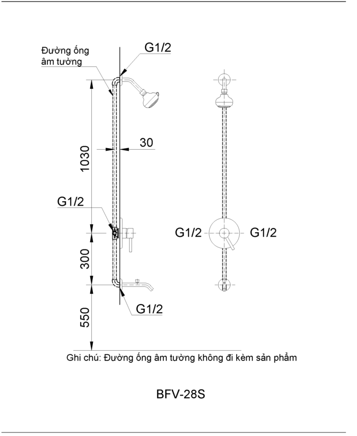ban ve ky thuat voi sen tam inax bfv 28s am tuong