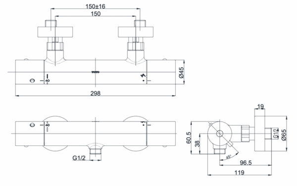 ban ve ky thuat voi sen tam toto tbv01401b nong lanh