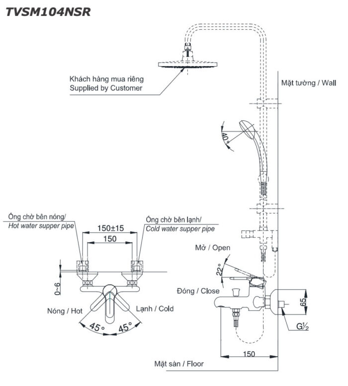 ban ve ky thuat voi sen tam toto tvsm104nsr nong lanh