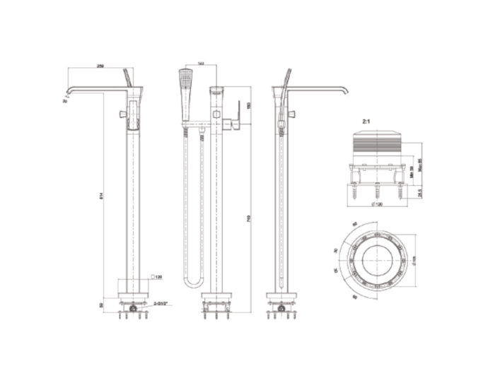 ban ve ky thuat voi sen xa bon tam american standard wf 0616 dat san