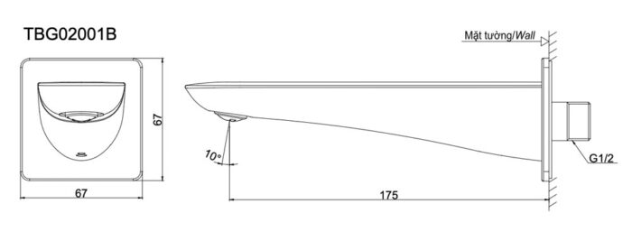 ban ve ky thuat voi xa bon tam toto tbg02001b sen am tuong gr