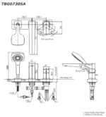 ban ve ky thuat voi xa bon toto tbg07305a